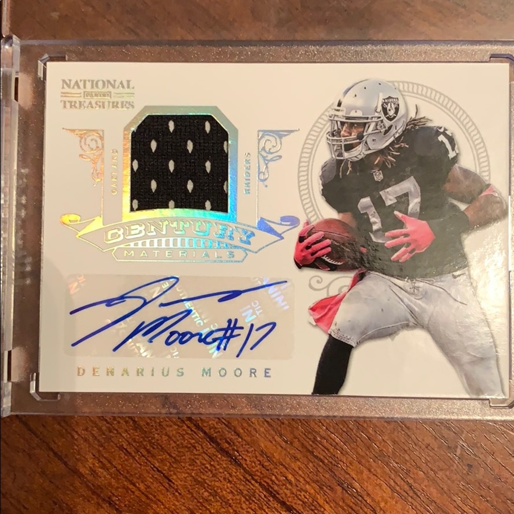 2012 National Treasures Denarius Moore auto 25/25!